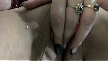  POV Close Up Masturbation In Red Downjacket – Dirty Talk & Pussy Play