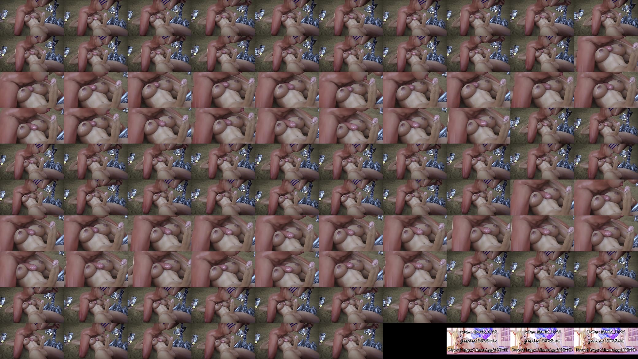 3D realistic Futanari titjob 预览图