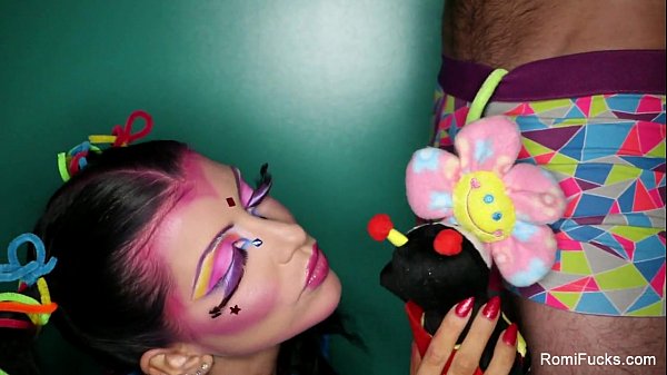 Romi Rain's Makeup Blowjob