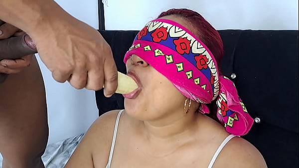 My stepmother plays with my dick