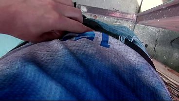 Big tits chick sucks on huge cock and gets dragged to get pussy fuck by another huge fat cock and cumshot