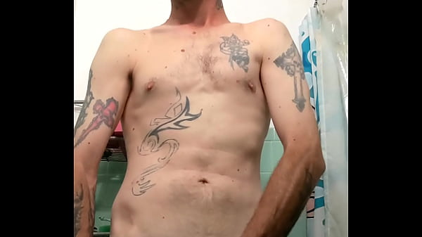 Sexy guy Codi Bonez jerking his big dick and le...