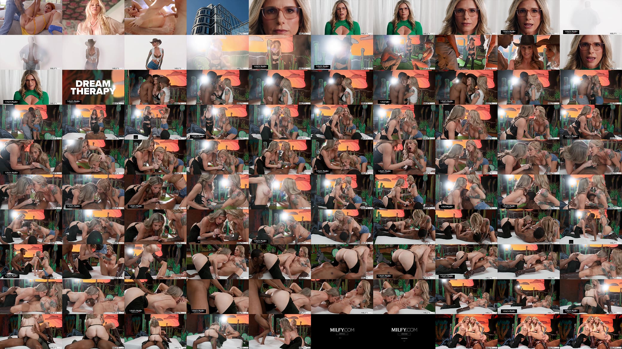MILFY Blonde MILF Cory Chase And Neighbor Sarah Jessie Have Dream Threesome With BBC 预览图