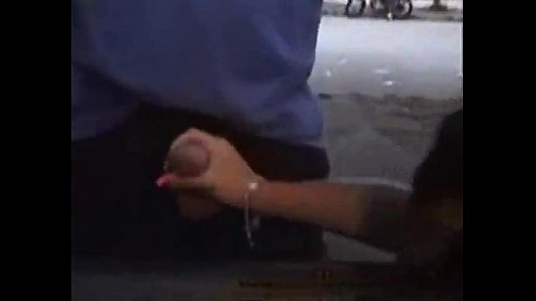 Drive-by handjobs by cute sluts