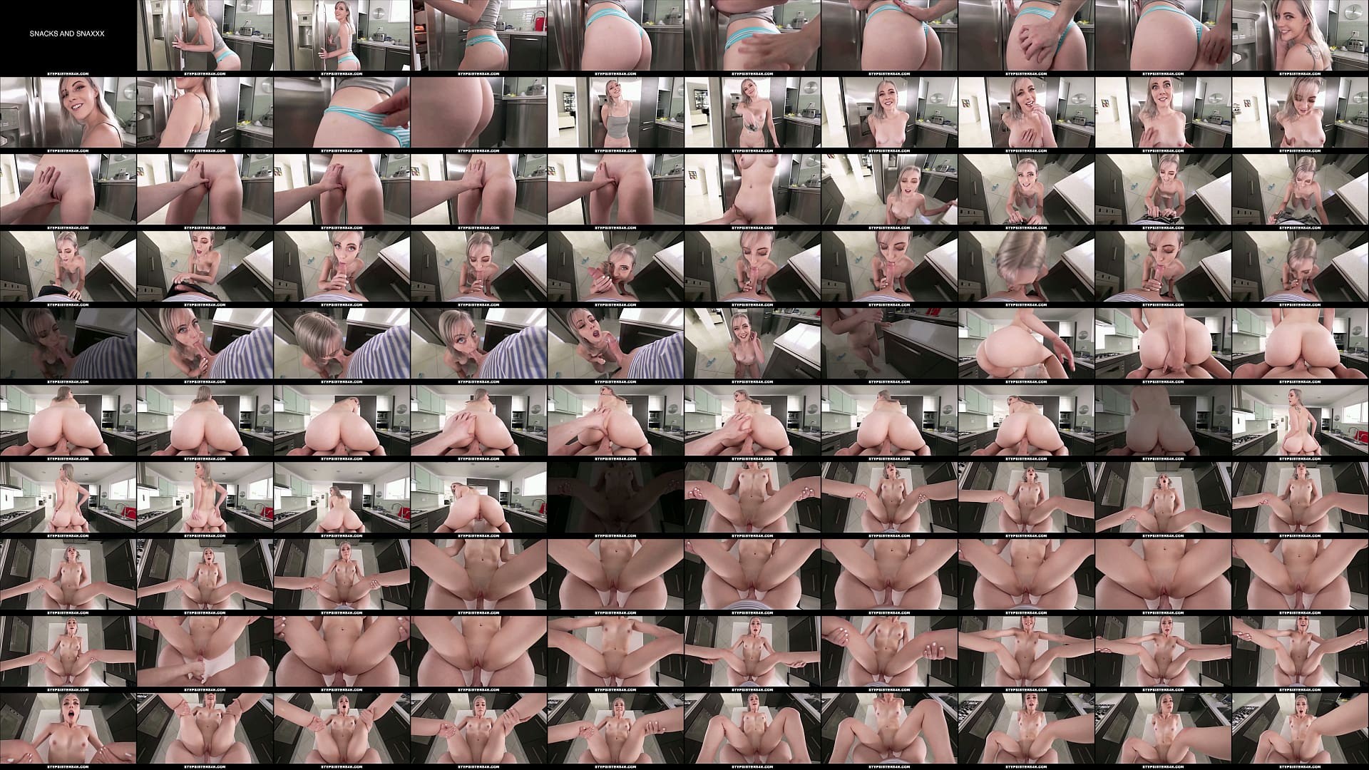 StepSisters4K - Cute Tiny Blonde Teen Step Sister Fucked In Family Kitchen By Huge Cock Step Brother POV - Jamie Jett, Alex Jett 预览图