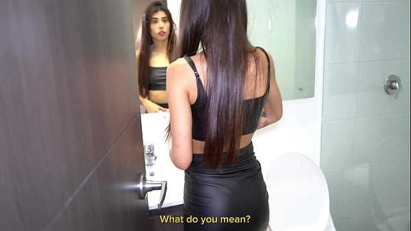 Hot brunette gets fuck hard in the ass to go out with a revealing dress.