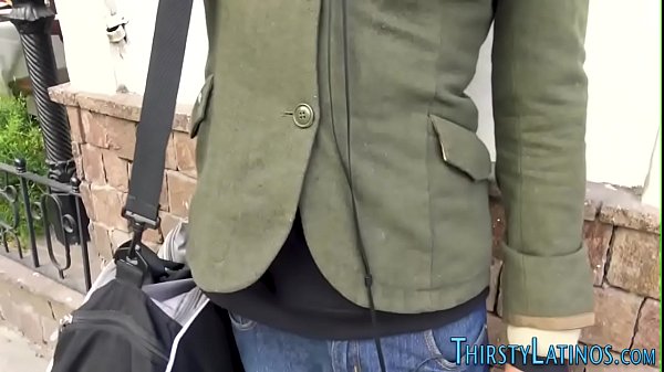 Black amateur sucking latino