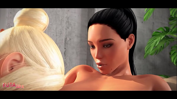 Download Video - Futa3dX - Big Dicked Futa Blonde Shoves Her Huge Cock In Busty Brunette