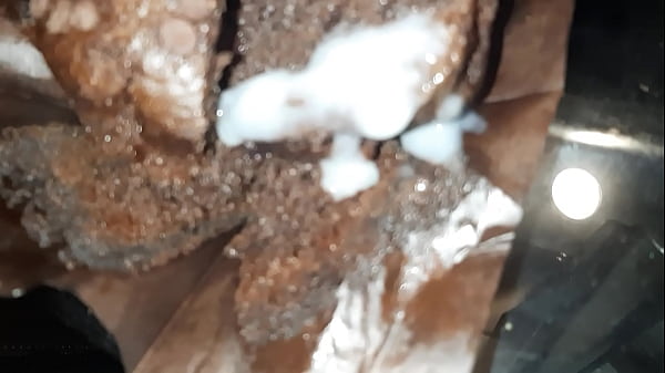 Cum and chocolate muffin