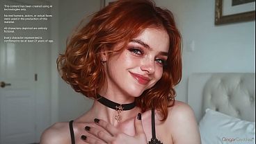 Ginger slut`s tight holes are always ready for drill.[AI]
