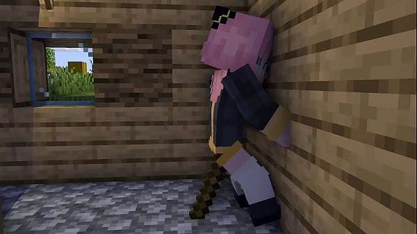 Cmonsd - Anime Girl Make Own Dildo out of stick MINECRAFT PORN