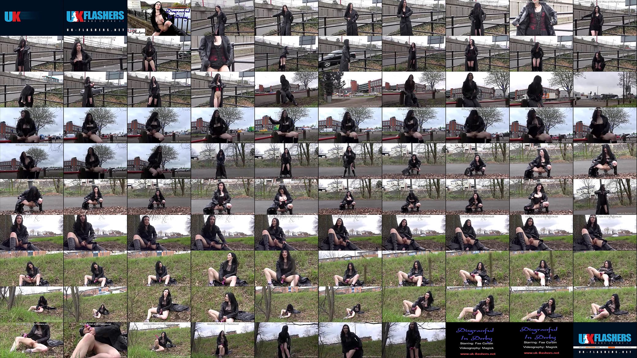 Faye Corbin cumming on the side of the road 预览图