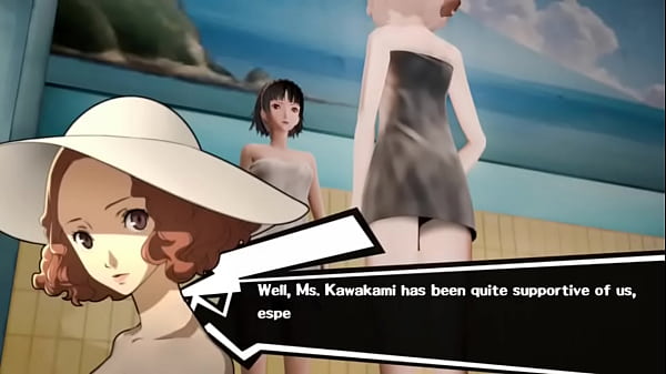 Joker invites Kawakami to the hot springs