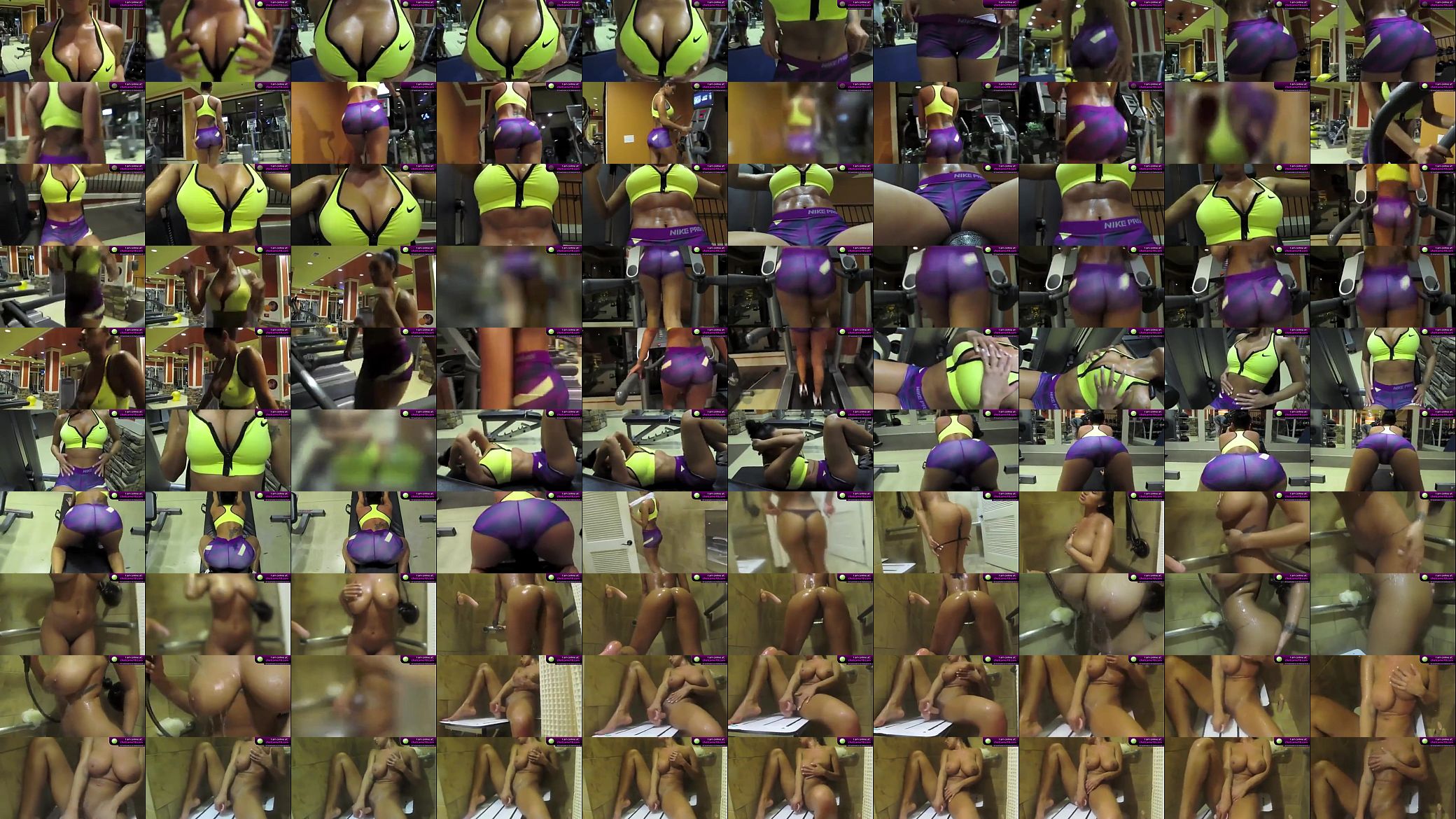 Carmen Gym Workout and Dildo on cam 预览图