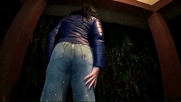 Rainy Night Tease Blue Downjacket Deepthroat Blowjob Double Cum 308 preview