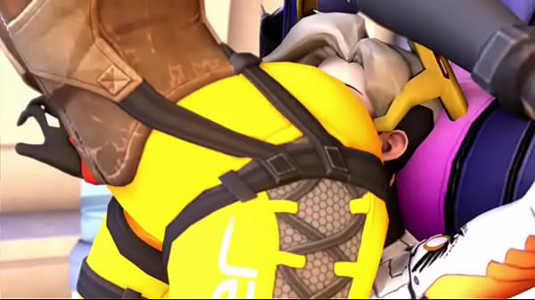 Tracer and Widowmaker Double Ass Worship Mercy