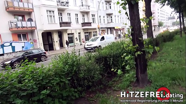 HITZEFREI.dating ► STREET-FUCK ◄ with GERMAN Brunette LULLU GUN