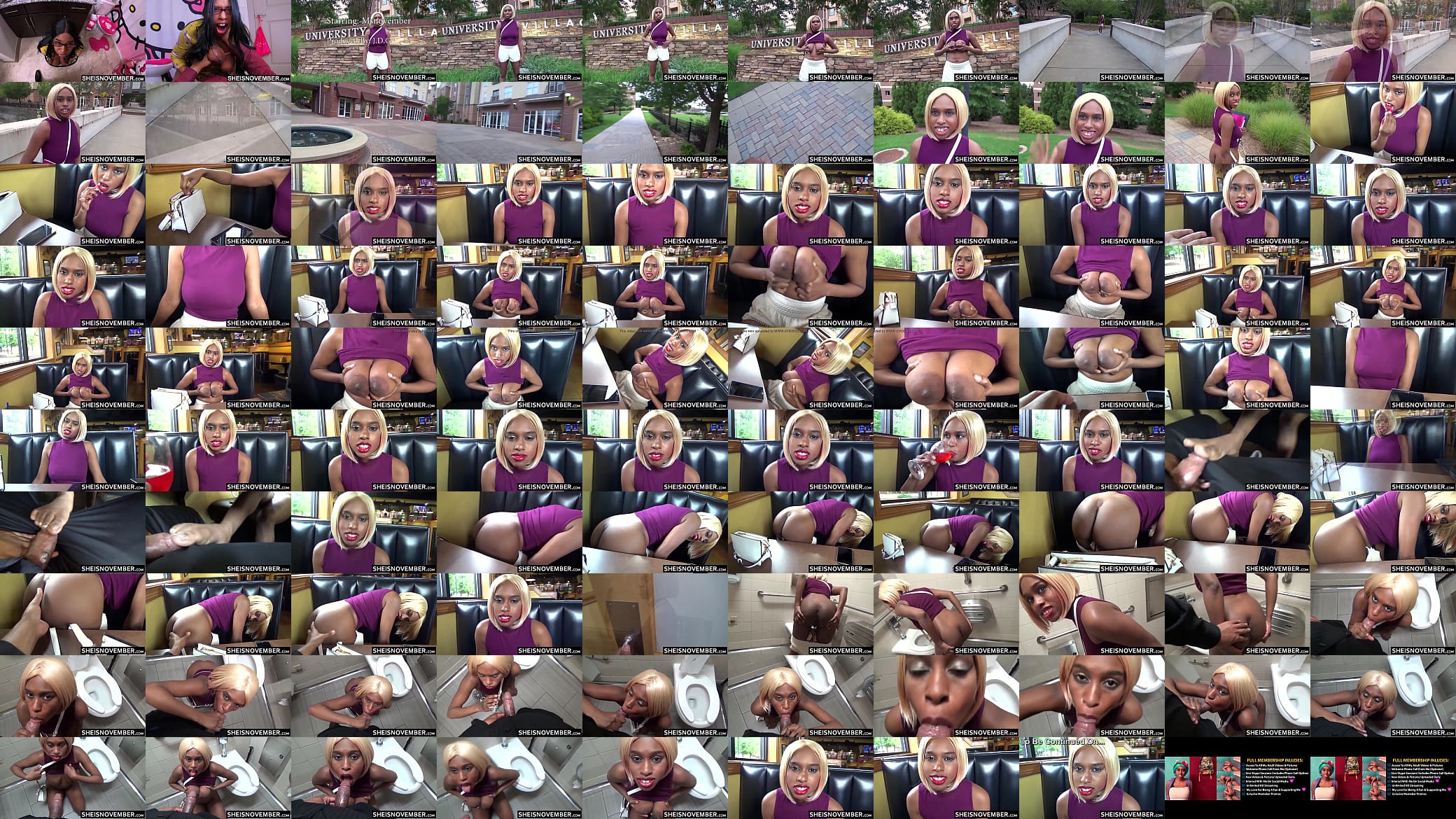 HD Slut Student Pornstar Large Natural Tits And Areolas Squeezed During POV Kneeling Blowjob In A Public Restaurant, Kinky Young Busty Blonde Ebony Babe Sheisnovember Sucking Hard Big Cock BBC While On Her Knees By Msnovember 预览图