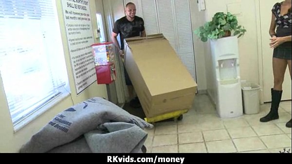 Desperate teen naked in public and fucks to pay...