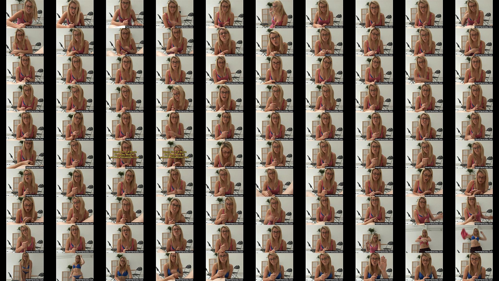 Blonde gives a mean handjob 预览图