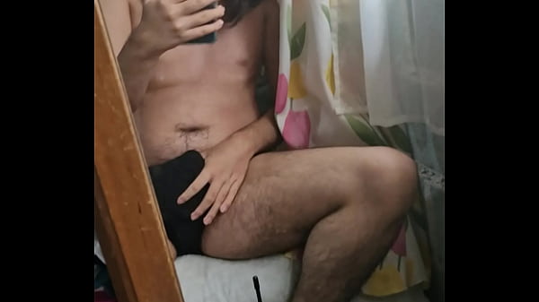 He is so urgent that he masturbates
