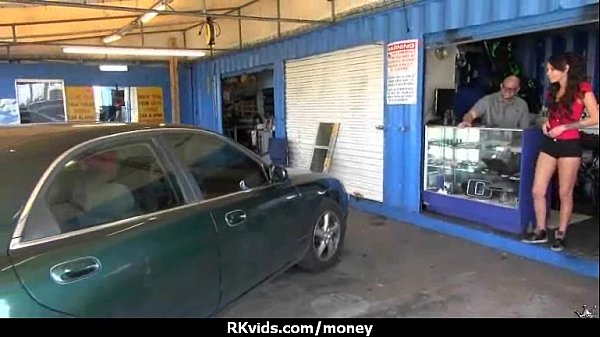 Desperate teen naked in public and fucks to pay rent 24