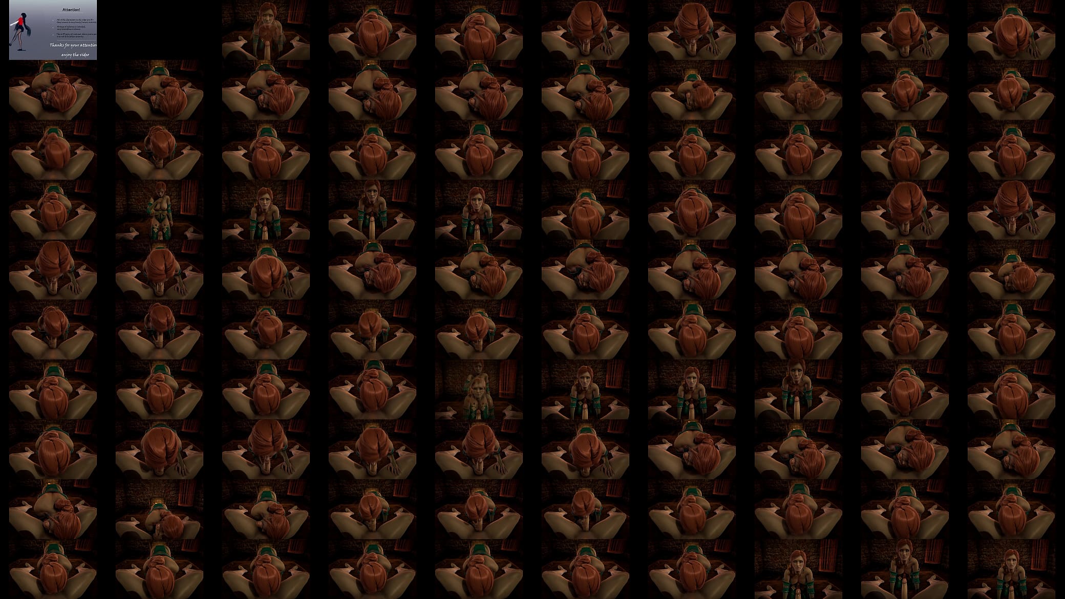 The witcher Triss the redhead gives you a good licking 预览图