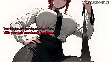 Endure Makima's degradation test to become her filthy puppy (CBT JOI)