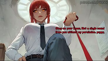 Endure Makima's degradation test to become her filthy puppy (CBT JOI)