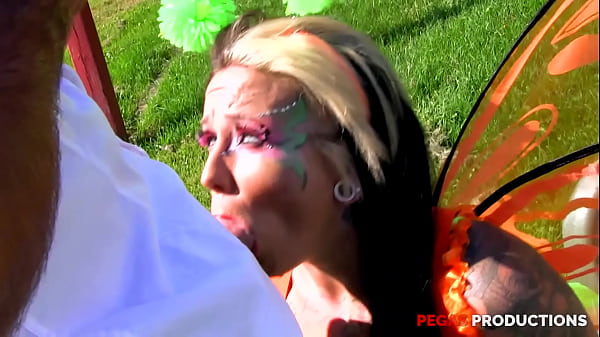 Pegas Productions - Little Tattooed Fairy Fucked Outside