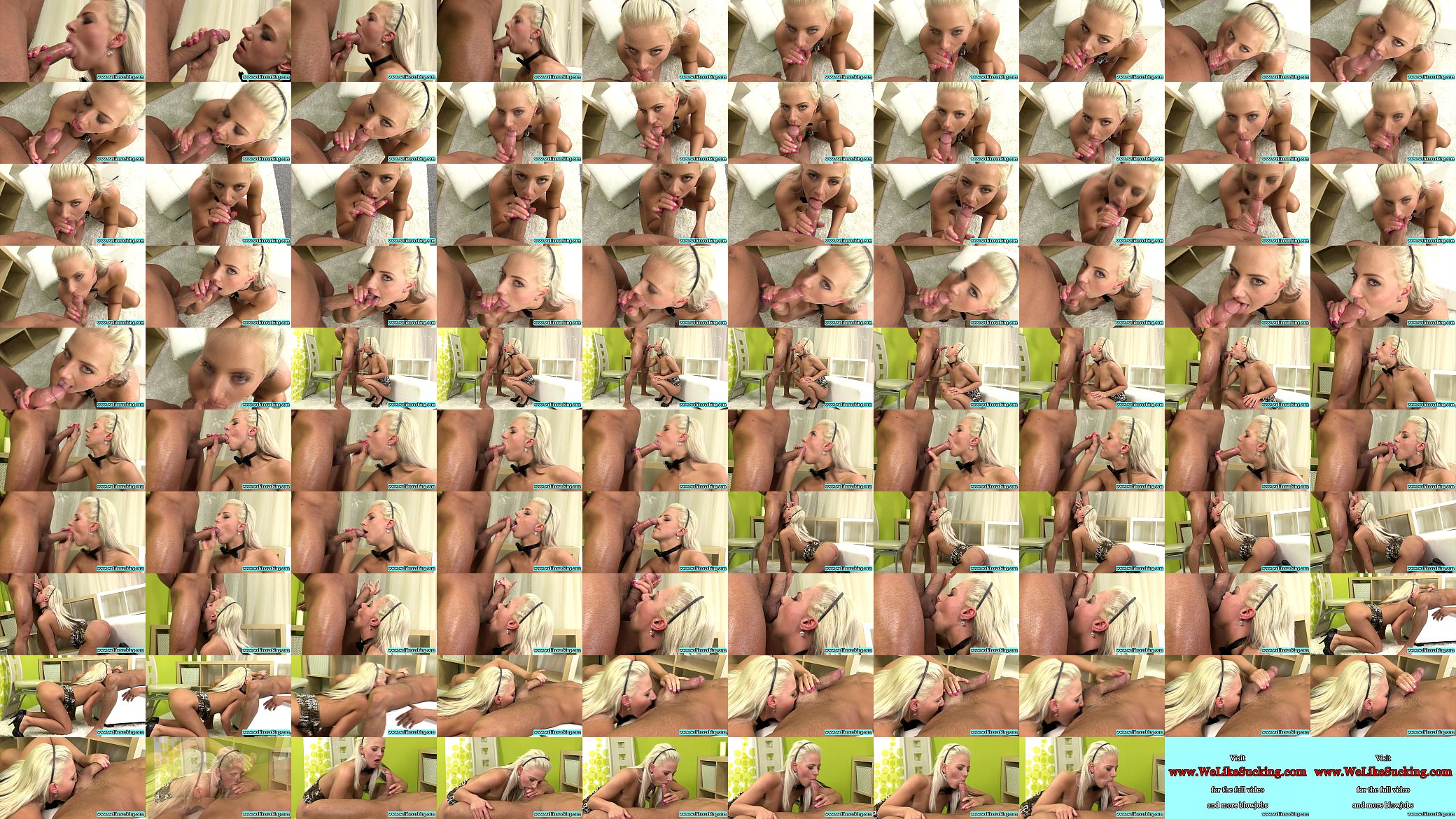 Sexy blond girlfriend sucking dick 预览图