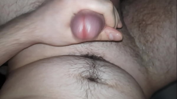 White boy jerks his cock and cums