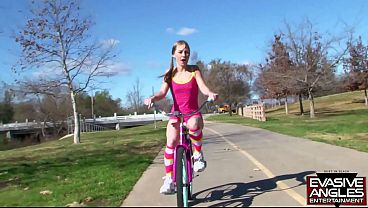 Biker Babe Tiffany Flowers Stops for a Visit and Leaves with Every Hole Broken In