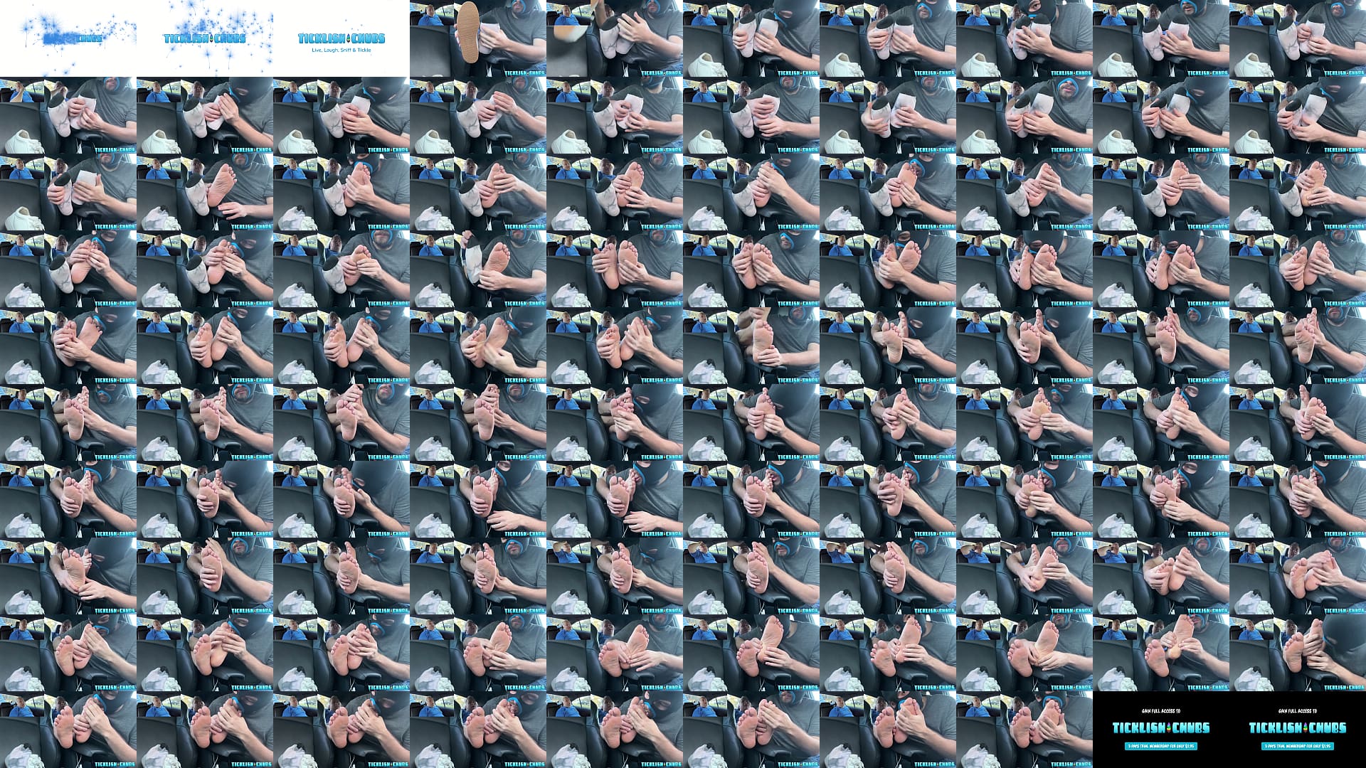 TicklishChubs: Tom Fet Gives Matt A Backseat Foot Worship Bliss 预览图