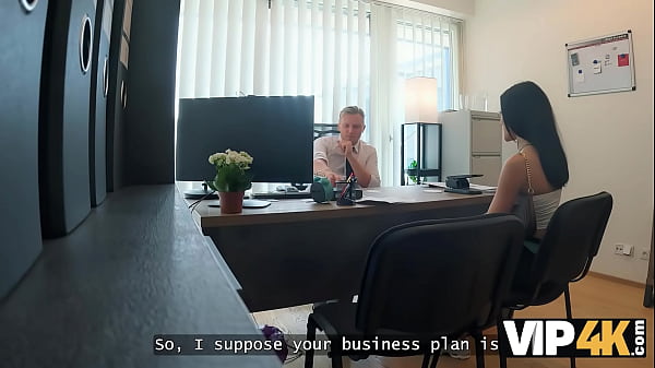 VIP4K. Petite and hot pussy conquered the bank manager