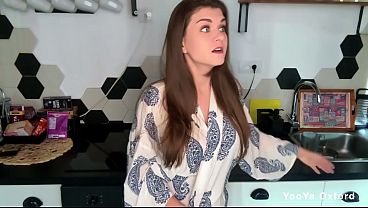 Taboo Stepmother's Boner Shocked her Stepson while masturbating her big cock