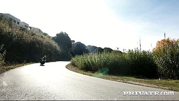 Hailey White fucks her trusted mechanic in his garage