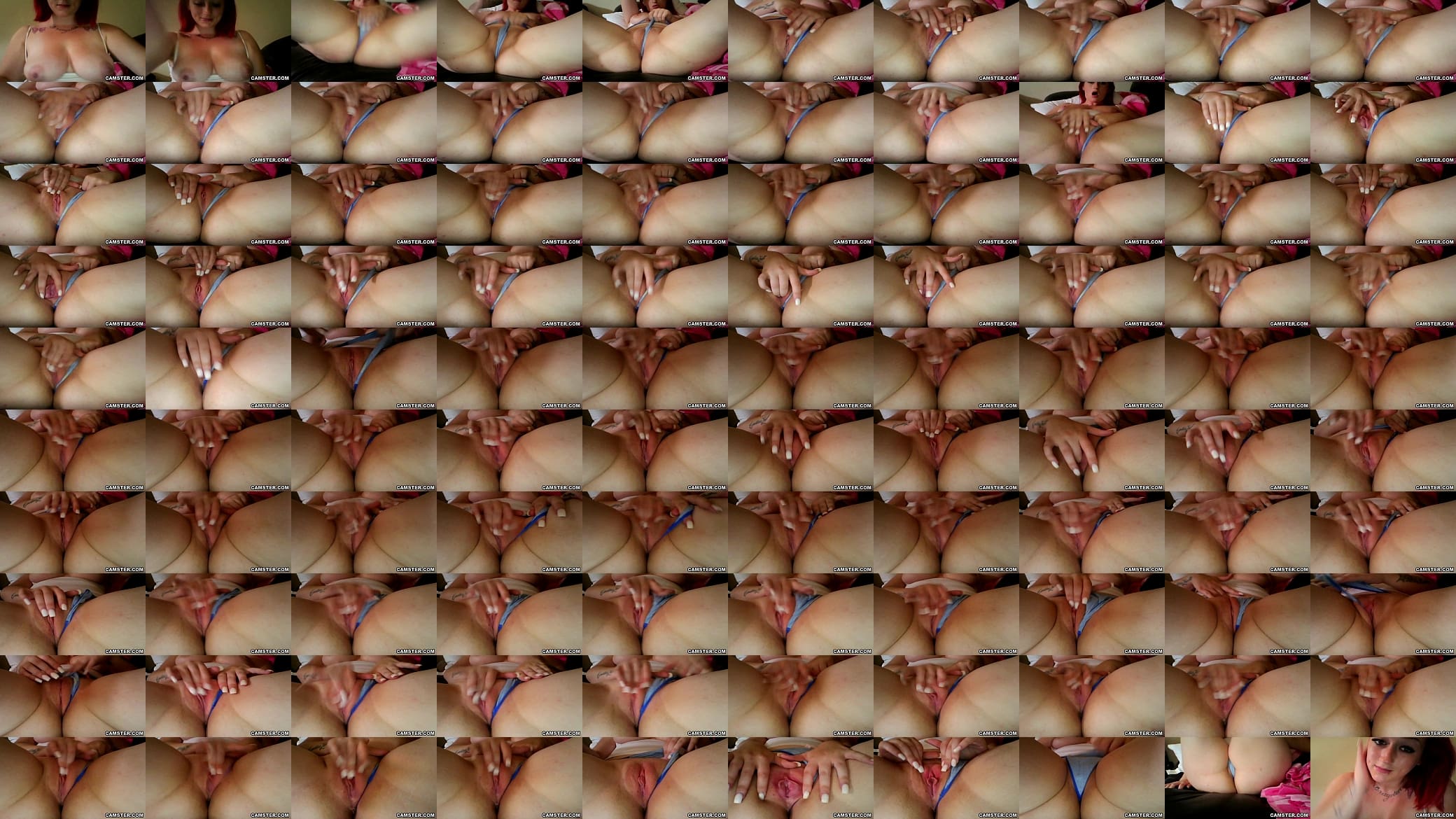 Squeeze her big natural tits while fingering her tight pussy 预览图