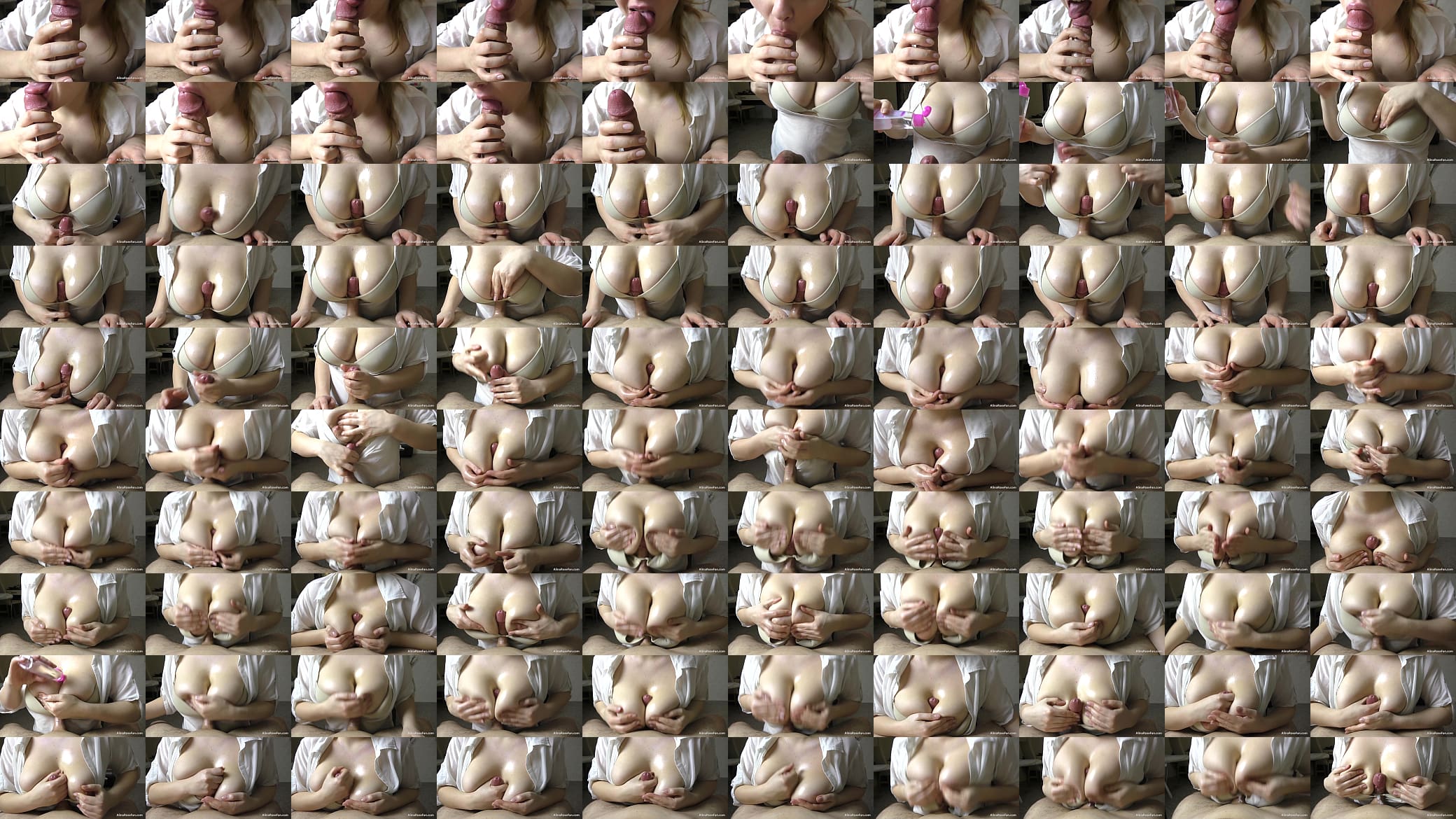 Teen with Big Natural Tits TitsJob - blowjob and titfuck 预览图