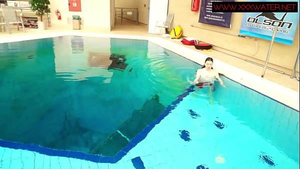 Hairy ginger Polish teen underwater