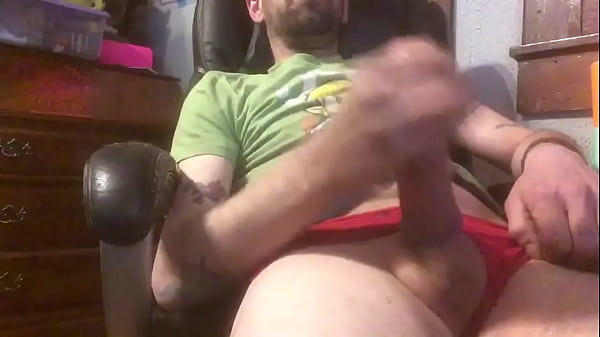 Hot dick jacking off, big dick stroking to orga...