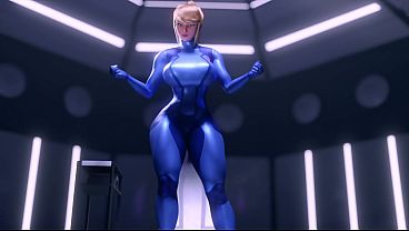 Samus Aran gives the robot scientist a thrashing. 98 sec