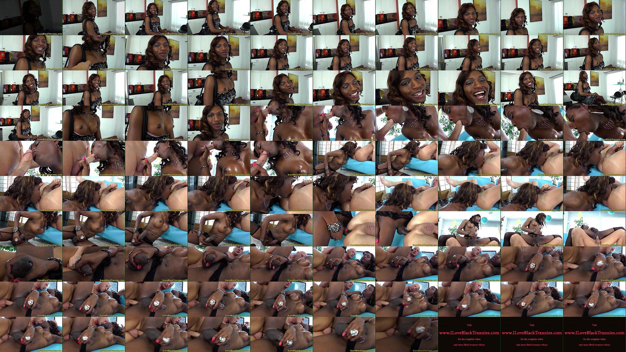 Black tgirl tugging during analsex 预览图