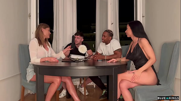 Board game between friends ends in crazy sex between everyone - GROUP SEX