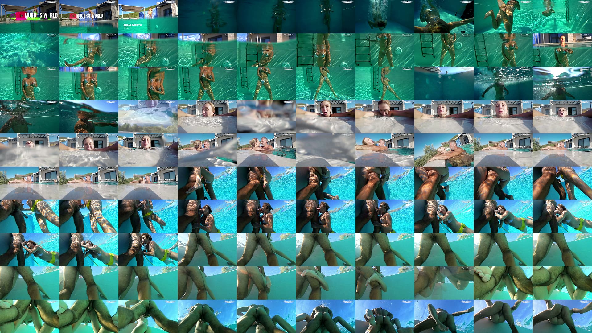 All Natural MILF Julia North Underwater Anal in the pool 预览图