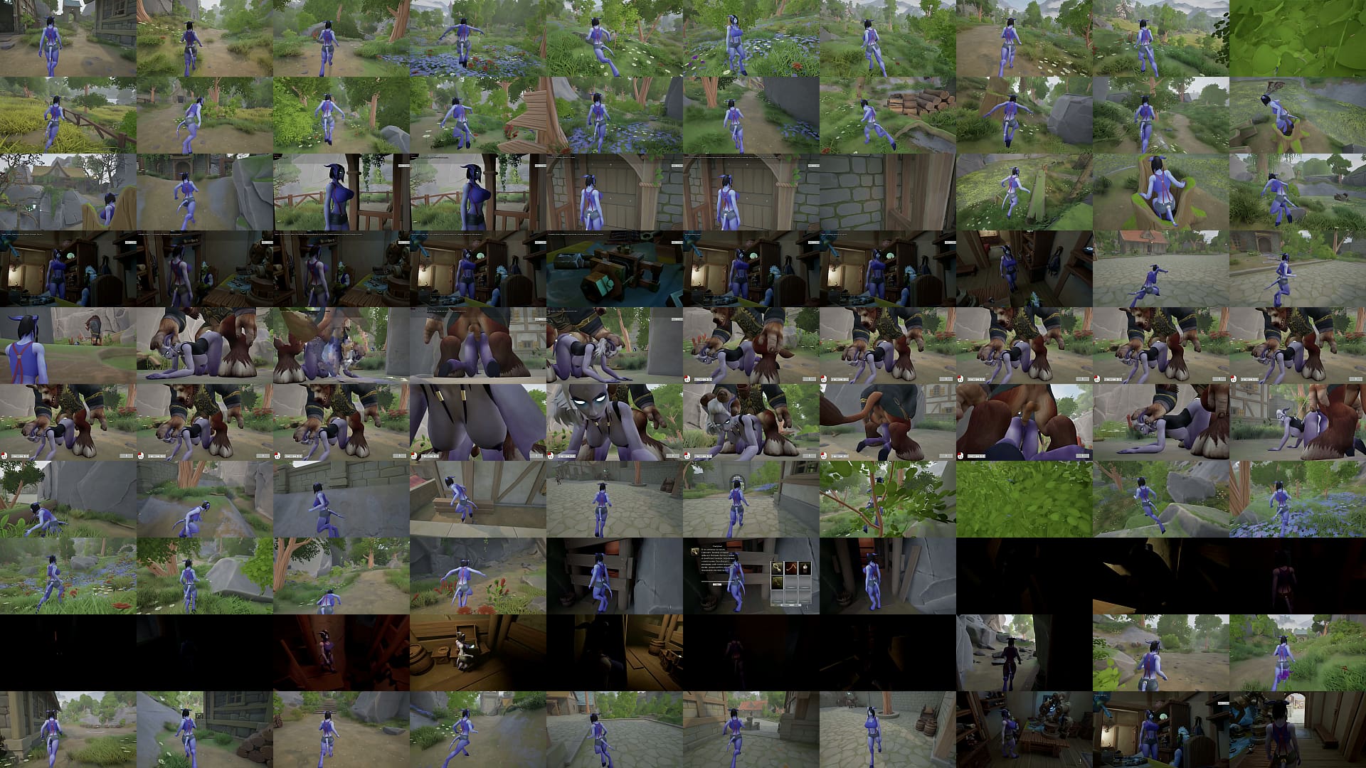 A tauren&#039;s huge penis penetrates a draenei girl&#039;s tight ass. Hentai Game Animation 预览图