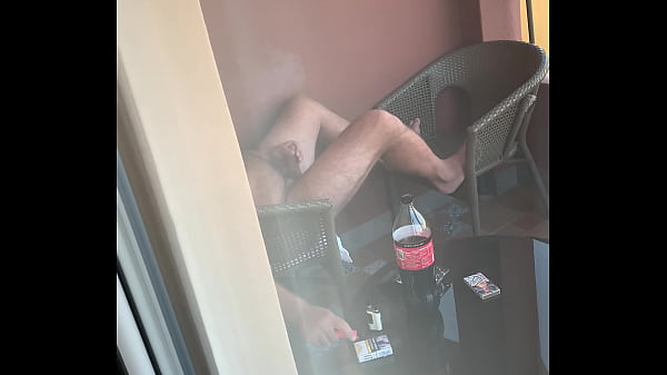 Caught me wanking on balcony