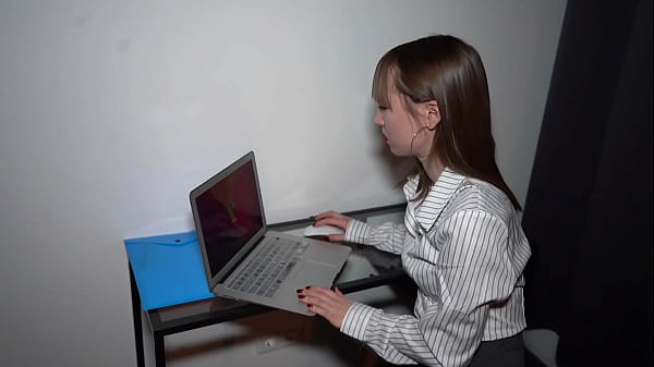 ROUGH fuck at the office with Boss Lady