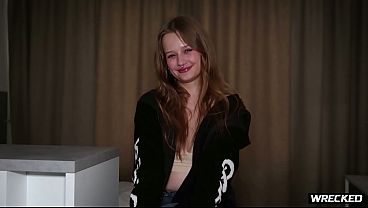 Taping Shut Cute Russian Slut