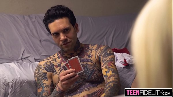 TEENFIDELITY Alice Pink Loses at Strip Poker But Wins a Creampie